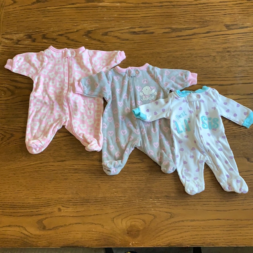 Preemie Girl Pajama Bundle